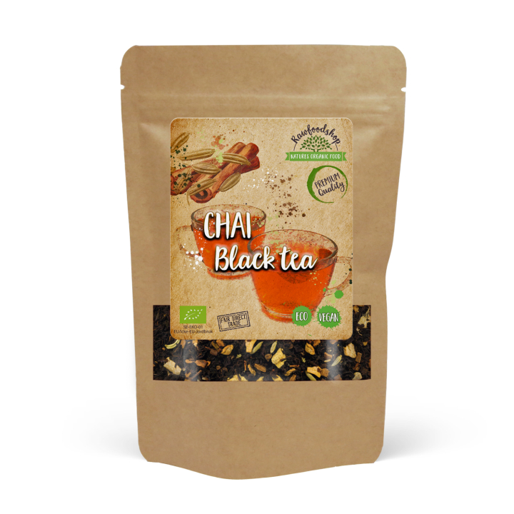 Chai Black Te EKO 100g i gruppen Råvaror & Dryck / Drycker / Teer hos Rawfoodshop Scandinavia AB (10826)