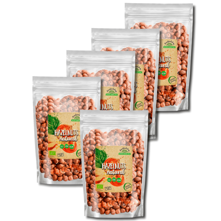 Hasselnötter Premium RAW EKO 1kg x 5 paket i gruppen Råvaror & Dryck / Nötter / Hasselnötter hos Rawfoodshop Scandinavia AB (11-SET5)