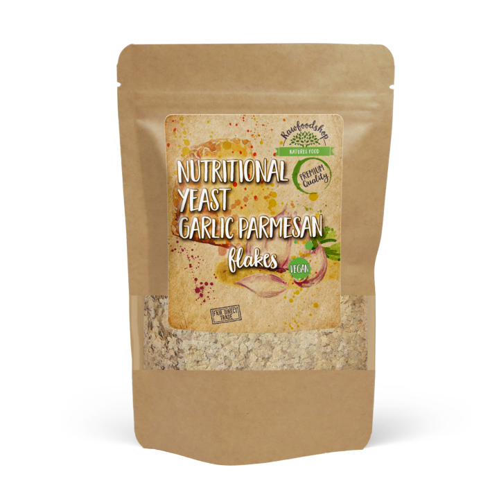 Näringsjäst Vitlök Parmesan flakes 250g i gruppen Råvaror & Dryck / Skafferiet / Näringsjäst hos Rawfoodshop Scandinavia AB (1123151)