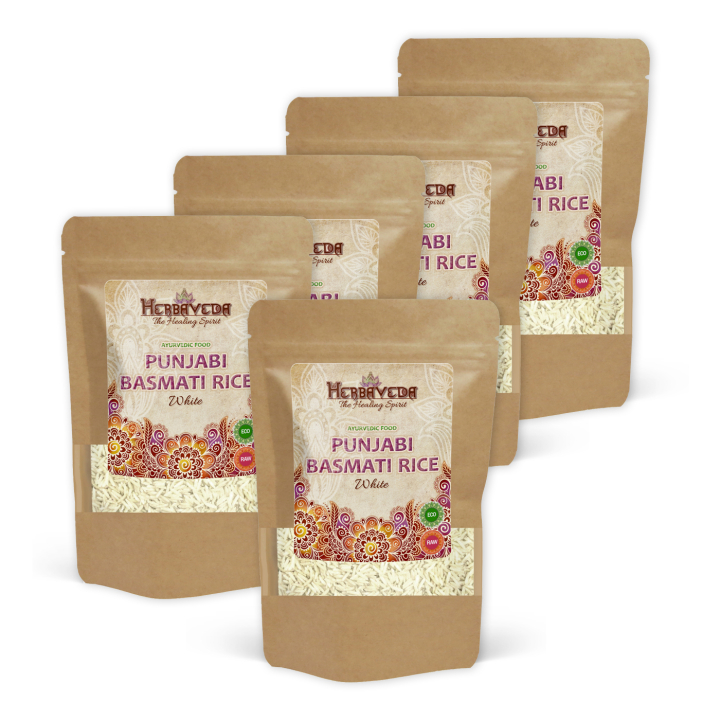 Basmatiris Punjabi Vitt EKO 1kg x 5 paket i gruppen Råvaror & Dryck / Skafferiet / Ris & Korn hos Rawfoodshop Scandinavia AB (1160201-SET5)