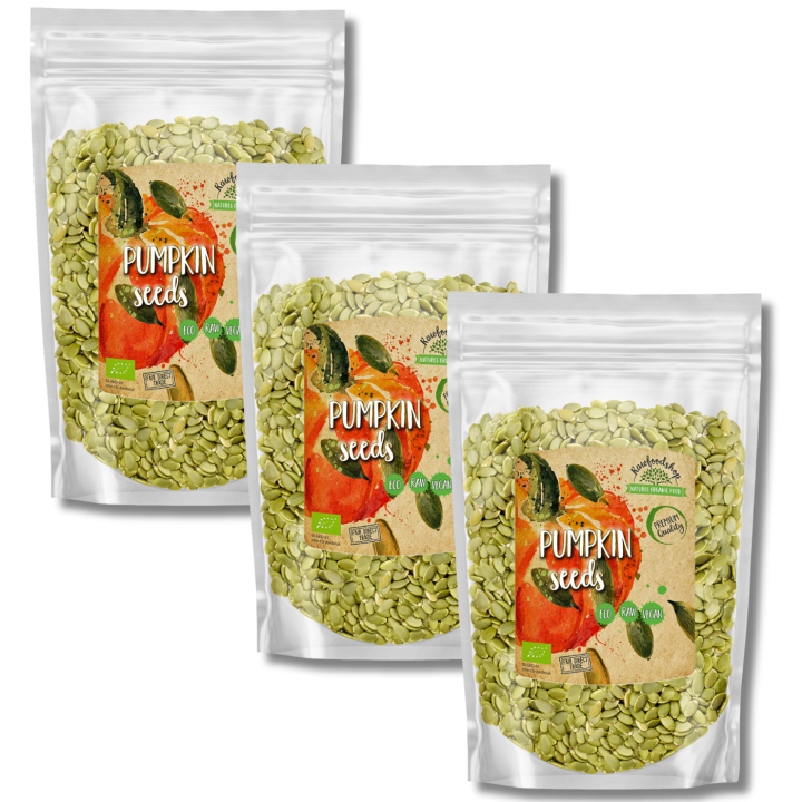 Pumpakärnor EKO 1kg x 3 paket i gruppen Råvaror & Dryck / Skafferiet / Frön hos Rawfoodshop Scandinavia AB (141101-SET3)