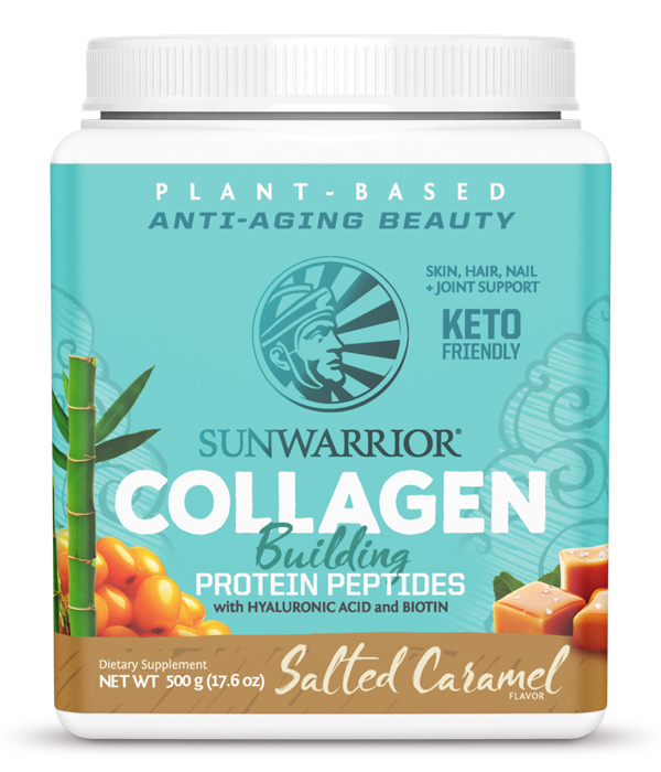 Sunwarrior Collagen Building Protein Salted Caramel 500g i gruppen Råvaror & Dryck / Hälsokost / Kollagen hos Rawfoodshop Scandinavia AB (1476)