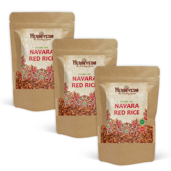 Ris Rött Ayurveda Navara EKO 1kg x 3 paket i gruppen Råvaror & Dryck / Skafferiet / Ris & Korn hos Rawfoodshop Scandinavia AB (1515021-SET3)