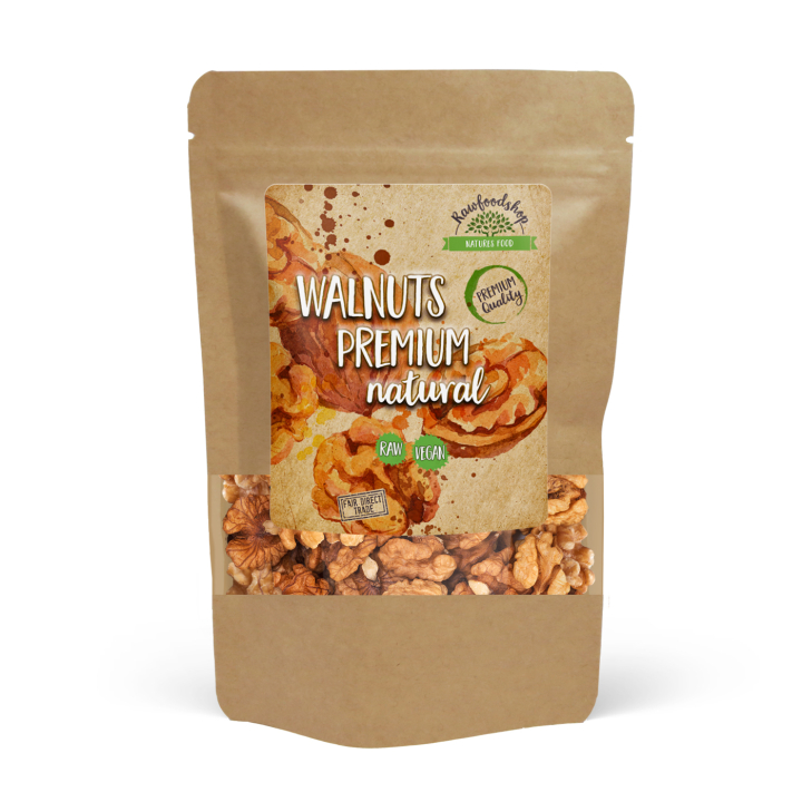 Valnötter Premium RAW 250g i gruppen Råvaror & Dryck / Nötter / Valnötter hos Rawfoodshop Scandinavia AB (17237-250)