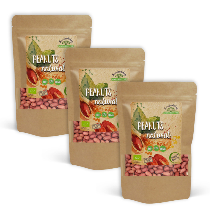 Jordnötter Premium RAW EKO 1kg  x 3 paket i gruppen Råvaror & Dryck / Nötter / Jordnötter hos Rawfoodshop Scandinavia AB (1725001-SET3)