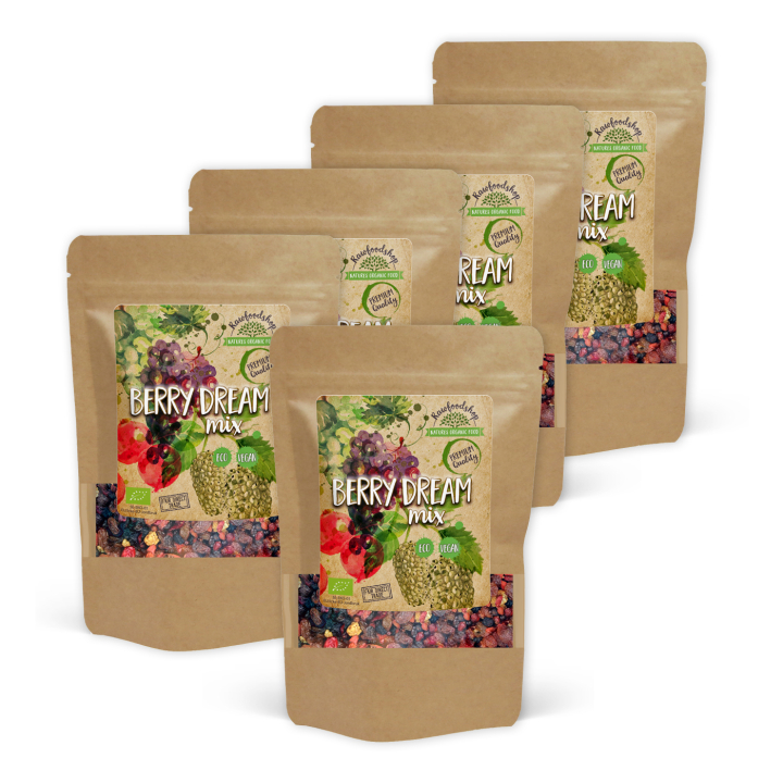 Berry Dream Mix EKO 1kg x 5 paket i gruppen Råvaror & Dryck / Frukt & Bär / Övriga frukt & bär hos Rawfoodshop Scandinavia AB (214131-SET5)