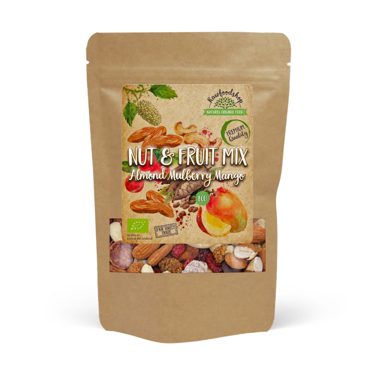 Nöt- & Fruktmix Mandel Mullbär Mango EKO 200g i gruppen Råvaror & Dryck / Godis & Choklad / Snacks hos Rawfoodshop Scandinavia AB (214162)