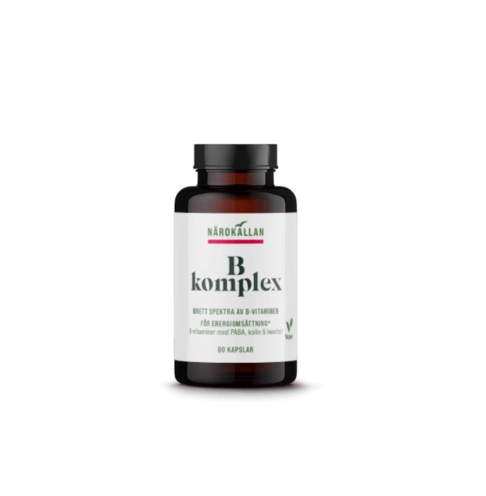 B-Komplex 90 Kaps i gruppen Hälsa / Kosttillskott / Vitaminer hos Rawfoodshop Scandinavia AB (2157)
