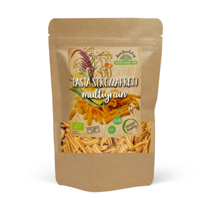 Pasta Strozzapreti Flerkorn EKO 250g i gruppen Råvaror & Dryck / Skafferiet / Pasta & Nudlar hos Rawfoodshop Scandinavia AB (22265-1)