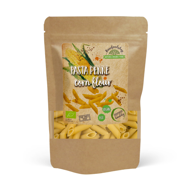 Pasta Penne Majsmjöl EKO 250g i gruppen Råvaror & Dryck / Skafferiet / Pasta & Nudlar hos Rawfoodshop Scandinavia AB (22267-1)