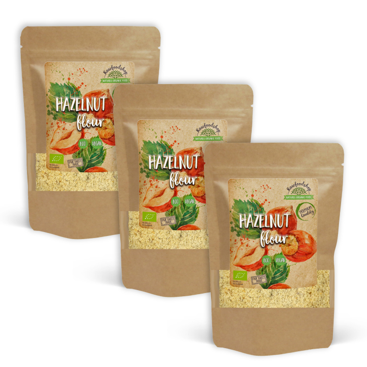 Hasselnötsmjöl Rostat EKO 1kg x 3 paket i gruppen Råvaror & Dryck / Nötter / Nötmjöl hos Rawfoodshop Scandinavia AB (2243510-SET3)