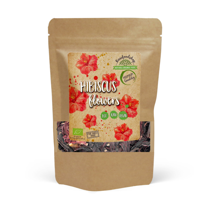 Hibiskus Blommor EKO 125g i gruppen OUTLET 20-80% / Hälsokost 30-50% / Hälsokost 30% hos Rawfoodshop Scandinavia AB (31897-0)