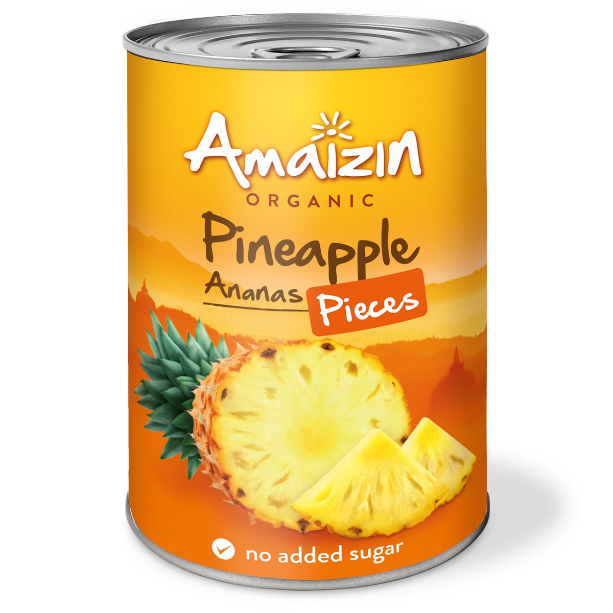 Amaizin Ananas i bitar EKO 400g i gruppen Råvaror & Dryck / Frukt & Bär / Ananas hos Rawfoodshop Scandinavia AB (39710)