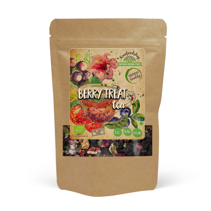 Berry Treat Te EKO 100g i gruppen Råvaror & Dryck / Drycker / Teer hos Rawfoodshop Scandinavia AB (40231)