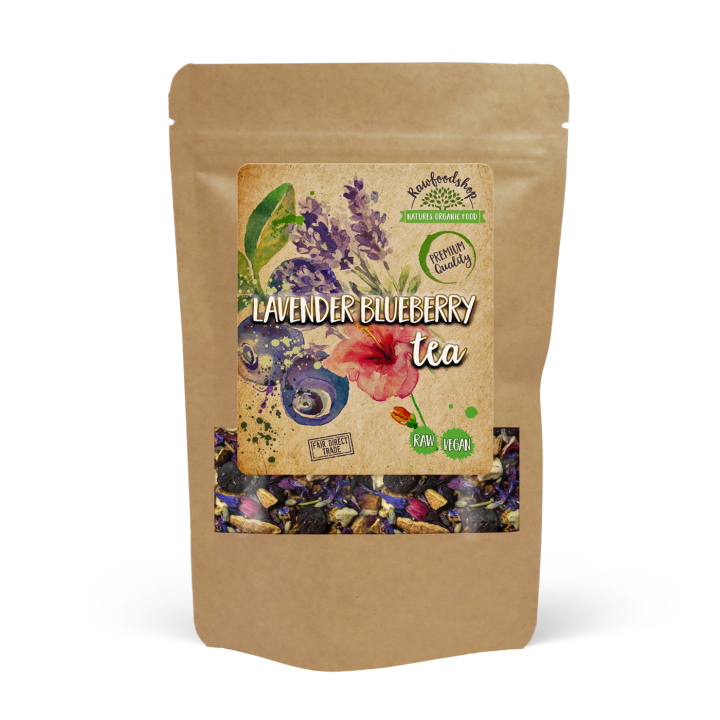 Lavender Blueberry Te 50g i gruppen Råvaror & Dryck / Drycker / Teer hos Rawfoodshop Scandinavia AB (402505)