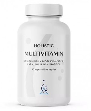 Holistic Multivitamin 90 kapslar i gruppen Kosttillskott / Vitaminer / Multivitaminer hos Rawfoodshop Scandinavia AB (41190)