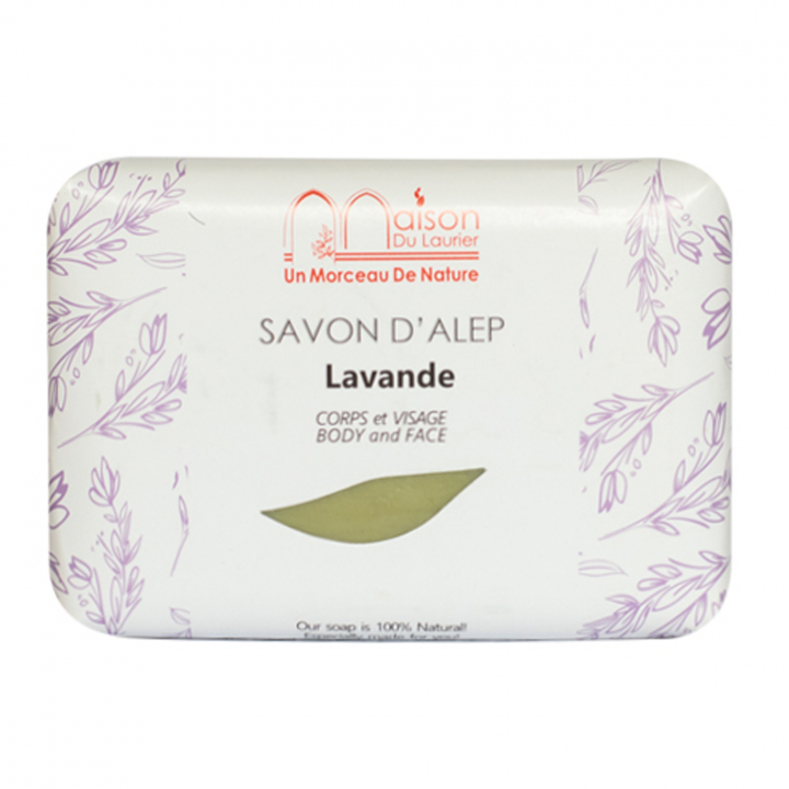 Aleppotvål Lavender 100g i gruppen Kroppsvård / Färdiga produkter / Tvål hos Rawfoodshop Scandinavia AB (429154)