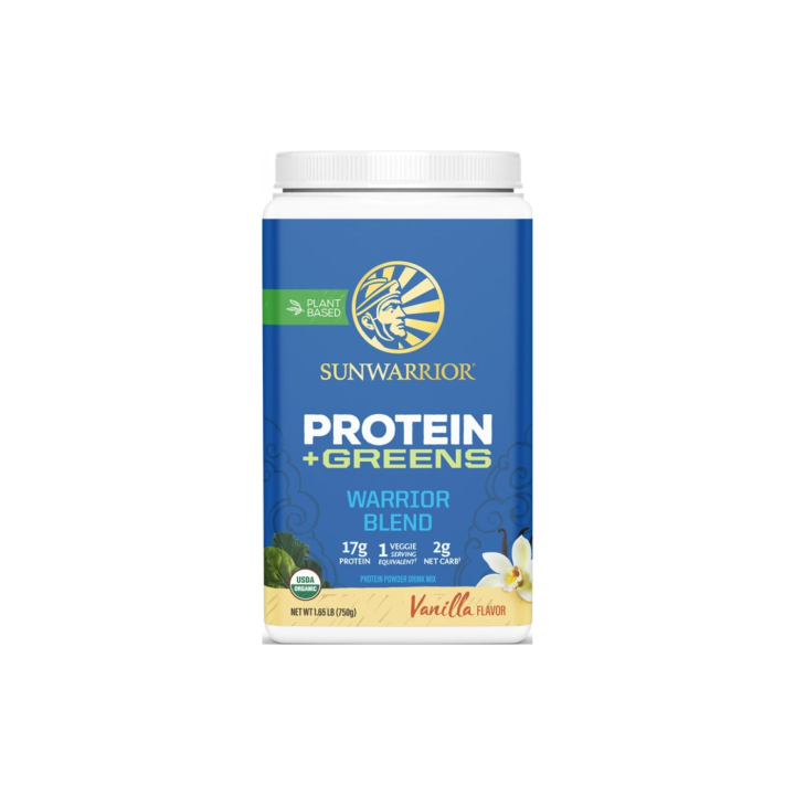 Warrior Blend Protein + Greens Vanilla EKO 750g i gruppen Råvaror & Dryck / Hälsokost / Proteinpulver hos Rawfoodshop Scandinavia AB (79754)