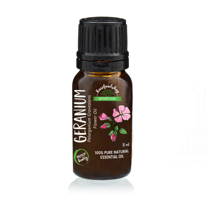 Geranium Eterisk Olja 10ml i gruppen Hud & Kropp / Naturlig DIY / Eteriska oljor hos Rawfoodshop Scandinavia AB (9203)