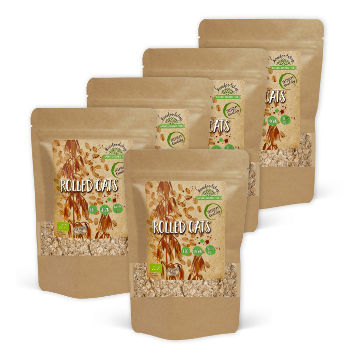 Havregryn Glutenfritt EKO 1kg x 5 paket i gruppen Råvaror & Dryck / Bakning / Gryn, flingor & puffar hos Rawfoodshop Scandinavia AB (AB0061-SET5)