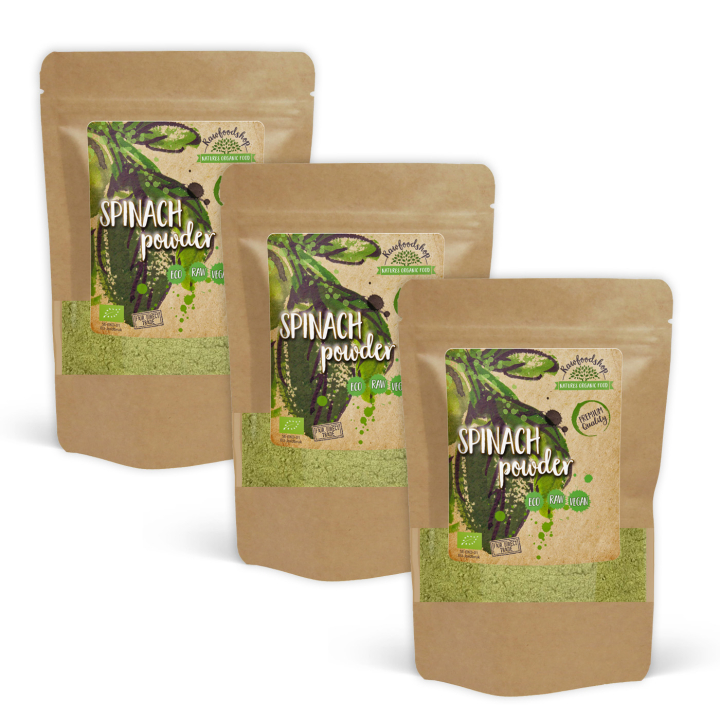 Spenatpulver EKO 250g x 3 paket i gruppen Råvaror & Dryck / Hälsokost / Gröna pulver hos Rawfoodshop Scandinavia AB (AB029-SET3)