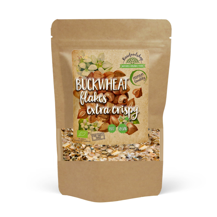 Boveteflakes Krispiga EKO 200g i gruppen Råvaror & Dryck / Bakning / Gryn, flingor & puffar hos Rawfoodshop Scandinavia AB (BFK20)