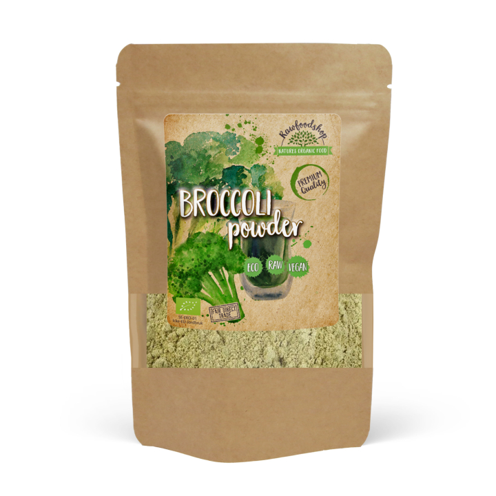 Broccoli Pulver EKO 250g i gruppen Råvaror & Dryck / Hälsokost / Gröna pulver hos Rawfoodshop Scandinavia AB (BKP25)