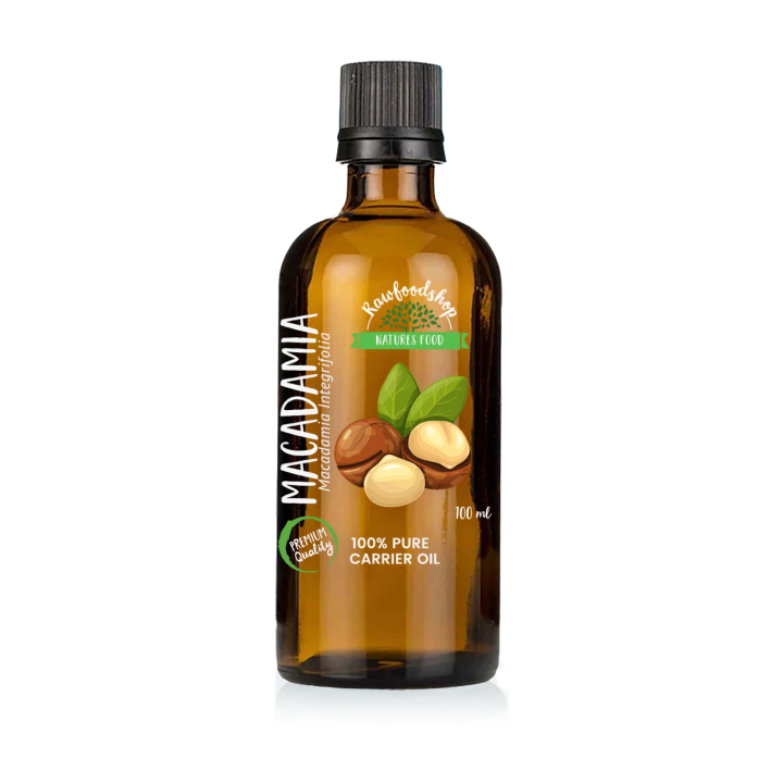 Macadamiaolja 100ml i gruppen Hud & Kropp / Naturlig DIY / Vegetabiliska Oljor hos Rawfoodshop Scandinavia AB (BOUL111)