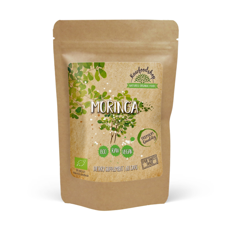 Moringa EKO 500mg 60 Kapslar i gruppen Kosttillskott / Örter & Växter / Örter hos Rawfoodshop Scandinavia AB (CAPMOR60)