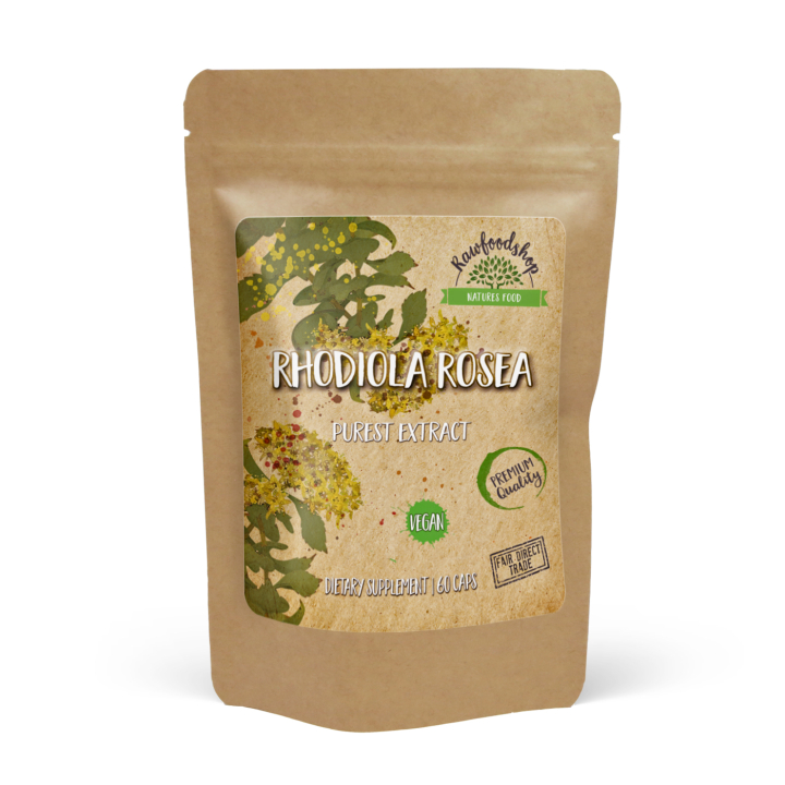 Rhodiola Rosea Extract 100mg 60 kapslar i gruppen Kosttillskott / Örter & Växter / Örter hos Rawfoodshop Scandinavia AB (CAPRHO60)