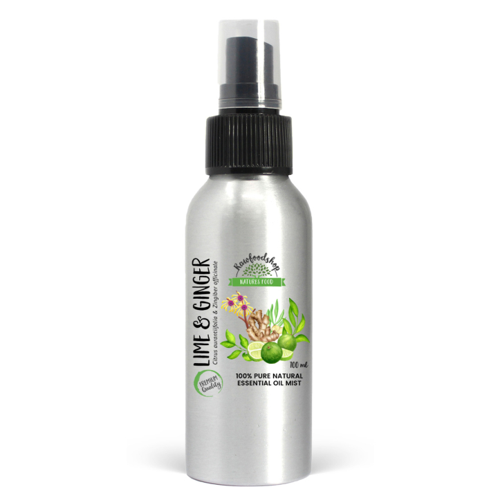 Lime & Ingefära Rumsspray 100ml i gruppen Hem & Själ / Rent hem / Rumsspray hos Rawfoodshop Scandinavia AB (EOMUL-06)