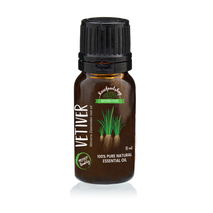 Vetiver Eterisk Olja 10ml i gruppen Hud & Kropp / Naturlig DIY / Eteriska oljor hos Rawfoodshop Scandinavia AB (EOUL-54)