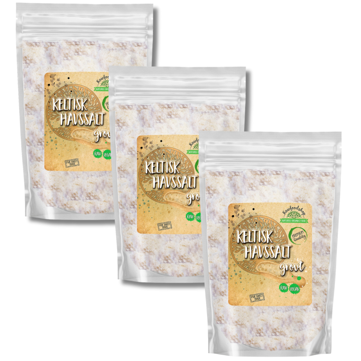 Celtic Havssalt Grovt 1kg x 3 paket i gruppen Råvaror & Dryck / Skafferiet / Kryddor / Salter hos Rawfoodshop Scandinavia AB (GS0041-SET3)