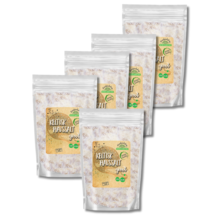 Celtic Havssalt Grovt 1kg x 5 paket i gruppen Råvaror & Dryck / Skafferiet / Kryddor / Salter hos Rawfoodshop Scandinavia AB (GS0041-SET5)