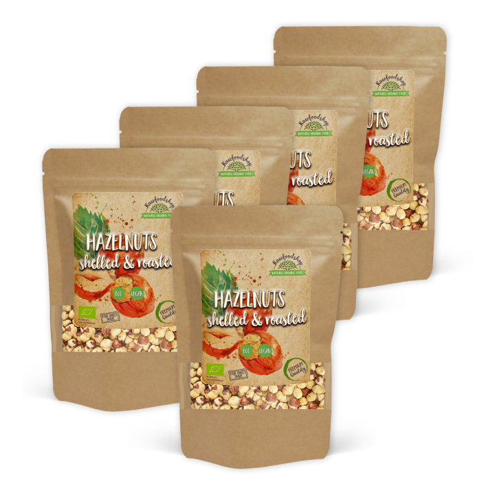 Hasselnötter skalade och rostade EKO 1kg x 5 paket i gruppen Råvaror & Dryck / Nötter / Hasselnötter hos Rawfoodshop Scandinavia AB (HAT01KG-SET5)