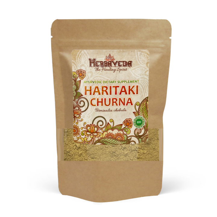 Haritaki Churna EKO 125g i gruppen Kosttillskott / Örter & Växter / Örter hos Rawfoodshop Scandinavia AB (HERBA04)