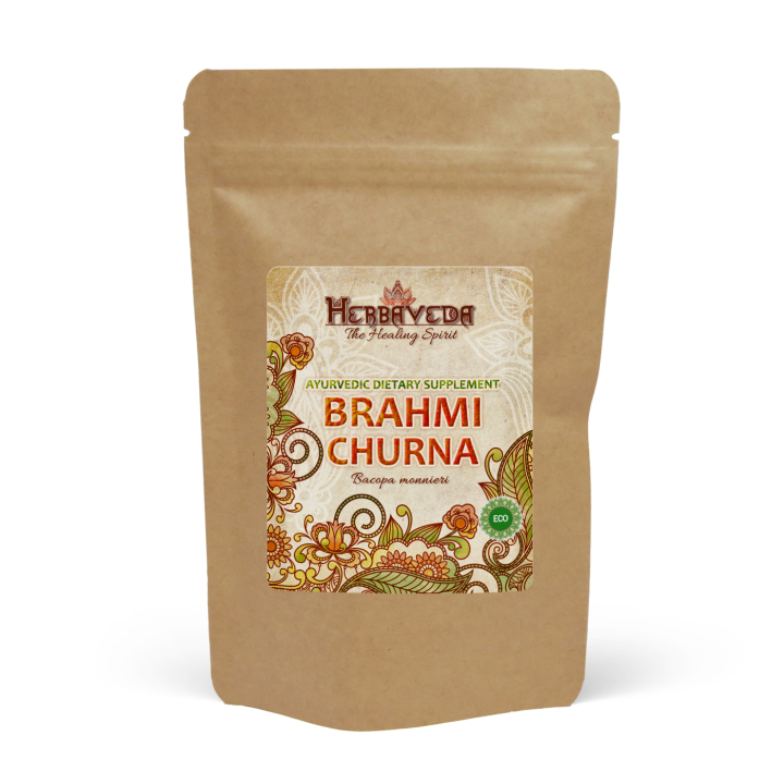 Brahmi Churna EKO 125g i gruppen Kosttillskott / Örter & Växter / Örter hos Rawfoodshop Scandinavia AB (HERBA16)