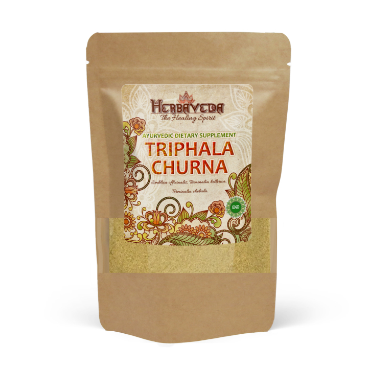 Triphala Churna EKO 125g i gruppen Kosttillskott / Örter & Växter / Örter hos Rawfoodshop Scandinavia AB (HERBA24)