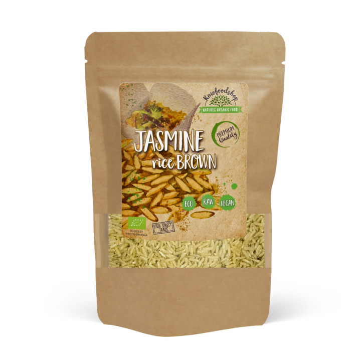 Jasminris Brunt Råris EKO 500g i gruppen Råvaror & Dryck / Skafferiet / Ris & Korn hos Rawfoodshop Scandinavia AB (JRB50)