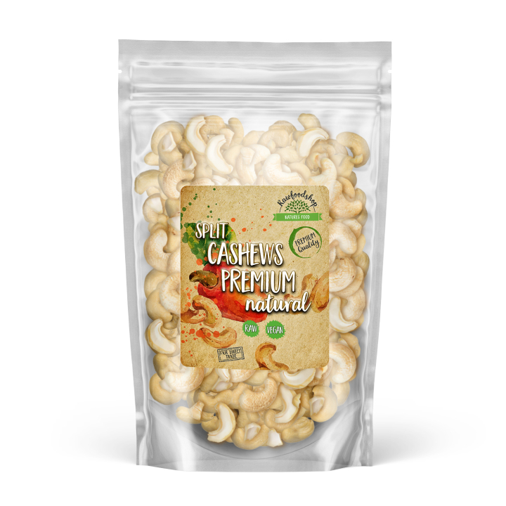 Cashewnötter Delade Premium RAW 1kg i gruppen Råvaror & Dryck / Nötter / Cashewnötter hos Rawfoodshop Scandinavia AB (K17191-1)