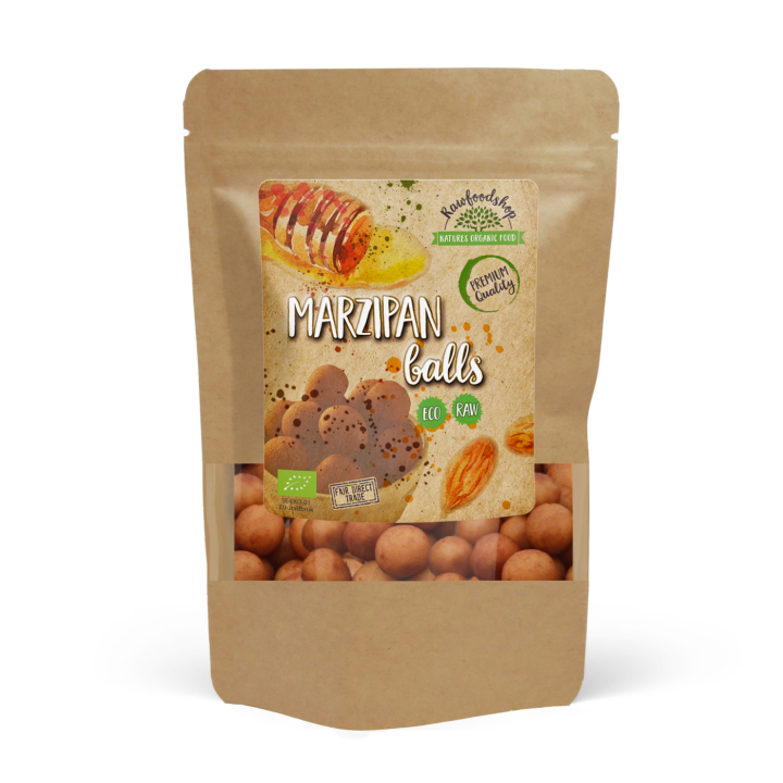 Marsipan kulor i kakao EKO 100g i gruppen Råvaror & Dryck / Godis & Choklad / Godis hos Rawfoodshop Scandinavia AB (K21756)