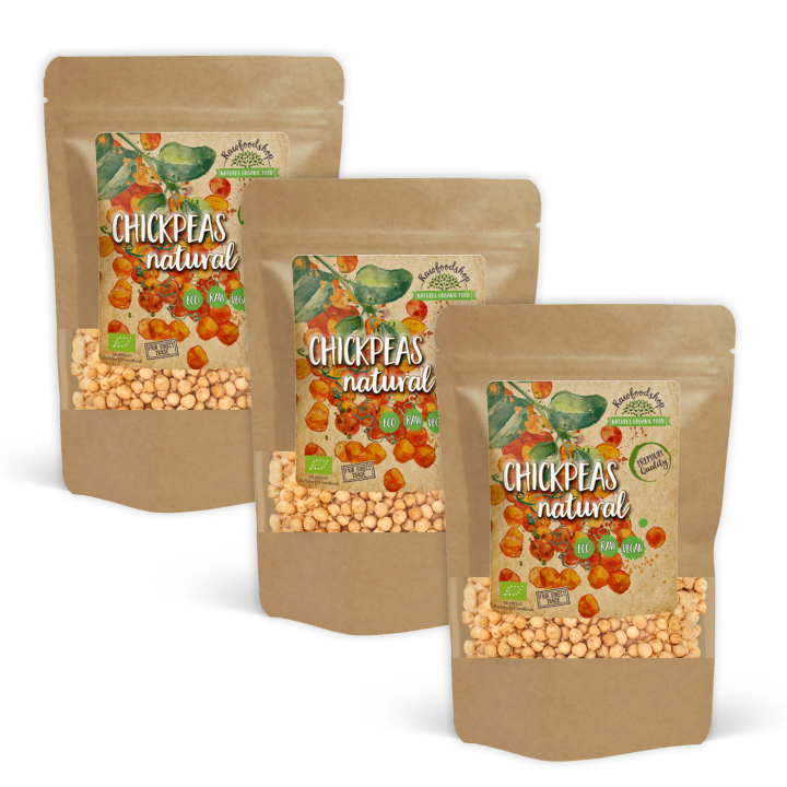 Kikärtor Hela EKO 1kg x 3 paket i gruppen Råvaror & Dryck / Skafferiet / Baljväxter / Ärtor hos Rawfoodshop Scandinavia AB (KIKA1000-SET3)