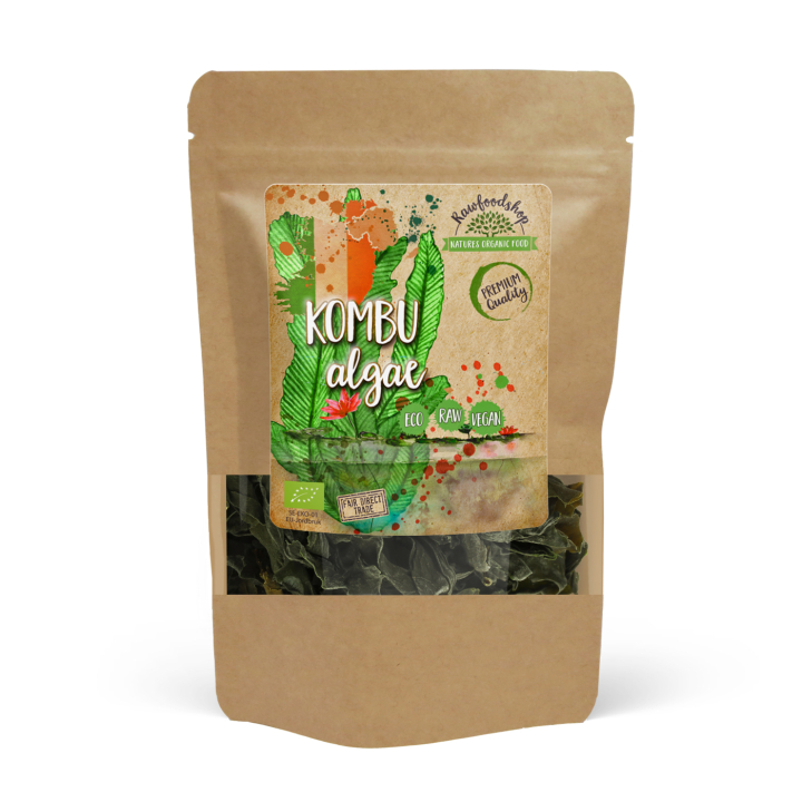 Kombu Alger EKO 125g i gruppen Råvaror & Dryck / Hälsokost / Alger & Sjögräs hos Rawfoodshop Scandinavia AB (KOMBU01)