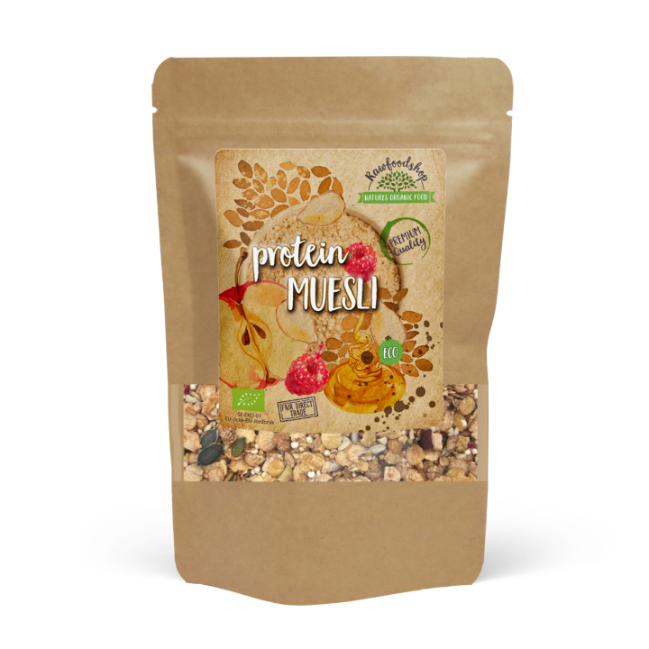 Protein Musli EKO 400g i gruppen Råvaror & Dryck / Skafferiet / Granola & Gröt hos Rawfoodshop Scandinavia AB (LOWCARB1)