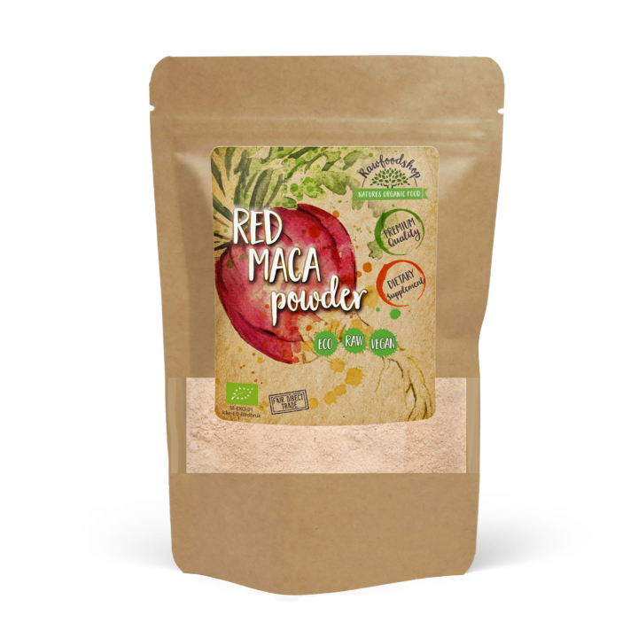 Maca Pulver Röd EKO 250g i gruppen Kosttillskott / Örter & Växter / Maca & Ginseng hos Rawfoodshop Scandinavia AB (MACA02)