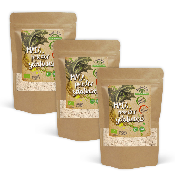 Maca Pulver Gelatiniserat 5:1 EKO 250g x 3 paket i gruppen Kosttillskott / Örter & Växter / Maca & Ginseng hos Rawfoodshop Scandinavia AB (MPG25-SET3)