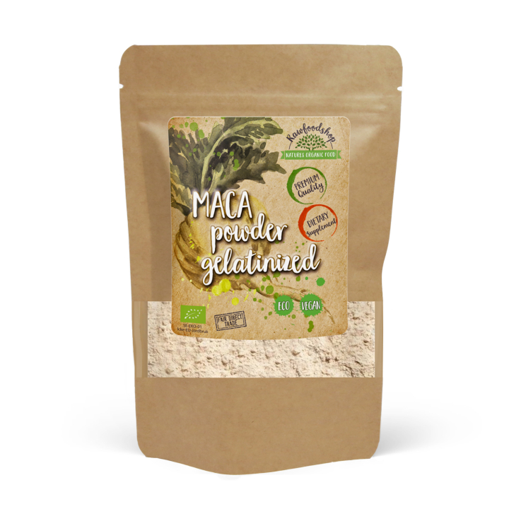 Maca Pulver Gelatiniserat 5:1 EKO 250g i gruppen Kosttillskott / Örter & Växter / Maca & Ginseng hos Rawfoodshop Scandinavia AB (MPG25)