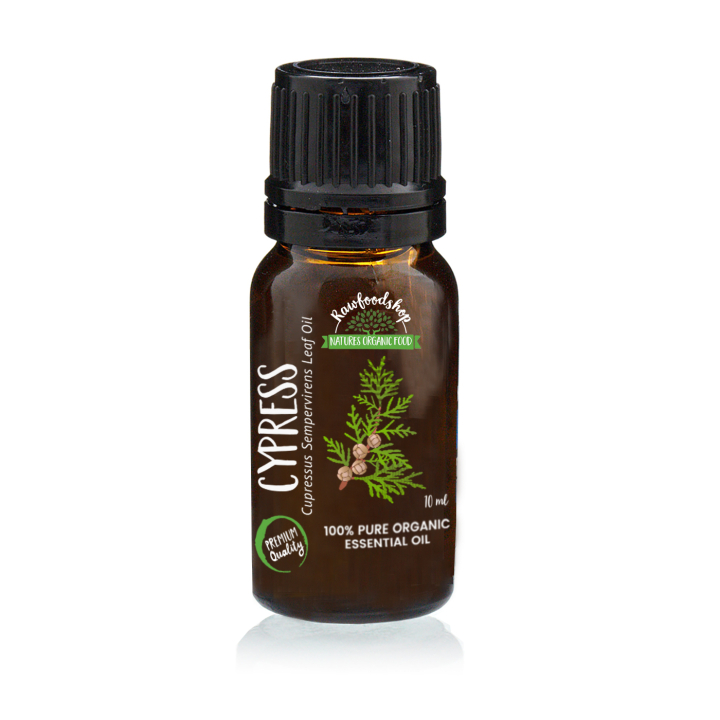 Cypress Eterisk Olja EKO 10ml i gruppen Hud & Kropp / Naturlig DIY / Eteriska oljor hos Rawfoodshop Scandinavia AB (ORGEOUL-16)