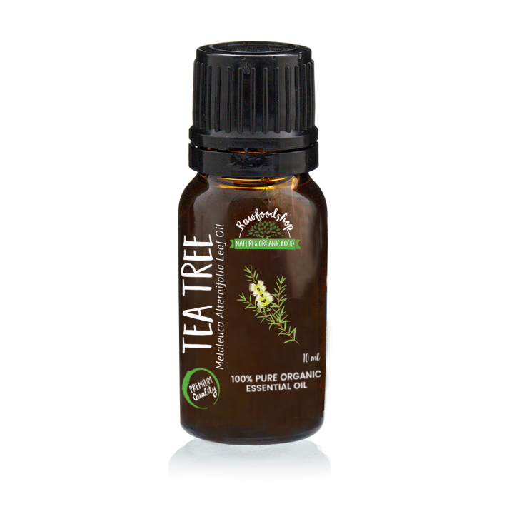 Tea Tree Eterisk Olja EKO 10ml i gruppen Hud & Kropp / Naturlig DIY / Eteriska oljor hos Rawfoodshop Scandinavia AB (ORGEOUL02)