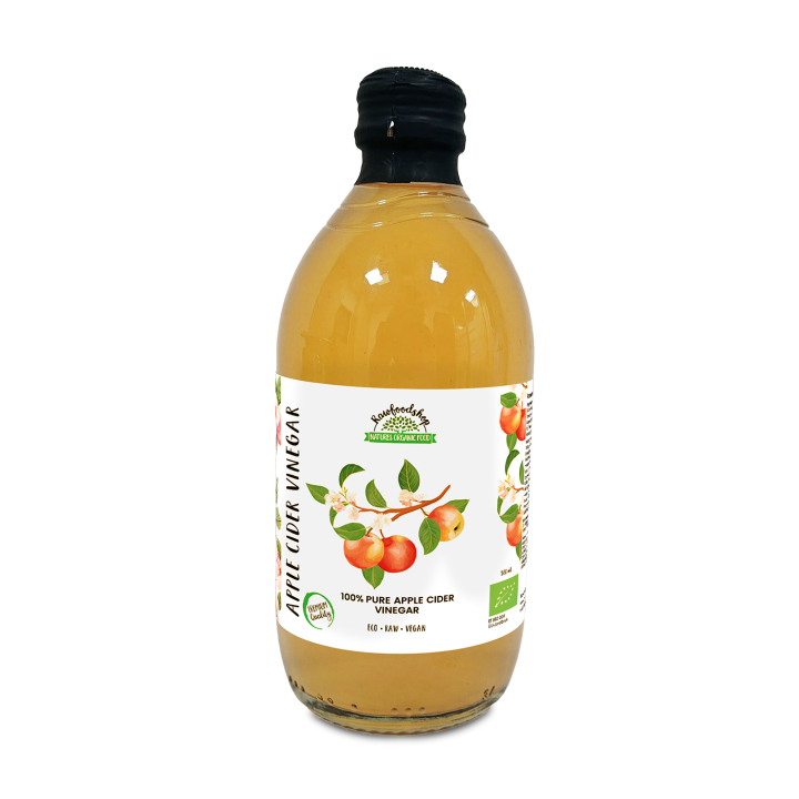 Äppelcidervinäger Ofiltrerad EKO 500ml i gruppen Råvaror & Dryck / Skafferiet / Smaksättning / Vinäger hos Rawfoodshop Scandinavia AB (PFMN5SY050006)